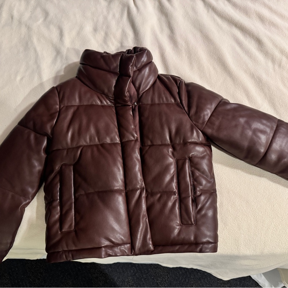 Abercrombie & Fitch Brown Leather  Jacket